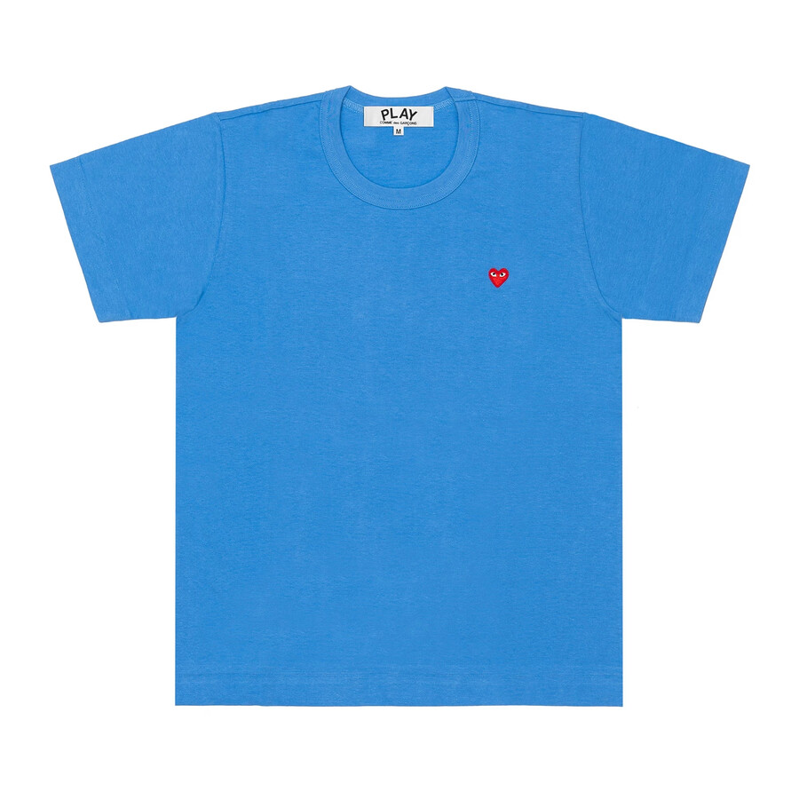 camiseta corazón pequeño azul